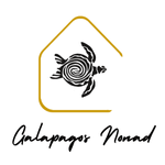 "Galapagos Nomad logo showcasing a modern design inspired by the natural beauty of the Galápagos Islands."