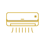 Air conditioning icon representing comfort and climate control in Galápagos Nomad apartments.