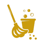 Icon representing cleaning services available at Galápagos Nomad apartments.