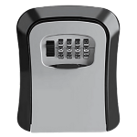 Icon representing a secure key safe box with a combination lock for access to the Galápagos Nomad apartments.