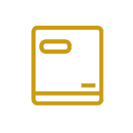 Icon representing a small refrigerator available in Galápagos Nomad apartments.